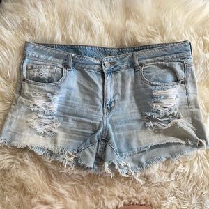 American Eagle size 16 low rise denim shorts